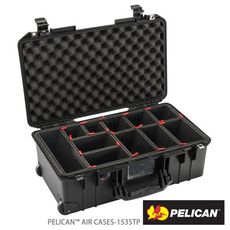 【PELICAN】1535TP Air 輪座拉桿氣密箱 含TP隔板-黑 PC015350-0052