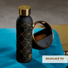 BUGATTI 布加迪 義大利設計師 別緻黑金保溫瓶 500ml 316不鏽鋼保溫壺 保溫杯 水壺