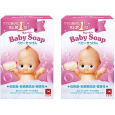 新版日本牛乳石鹼QP無添加嬰兒洗沐皂90g/個