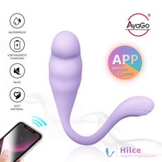 AyaGo Hilce 嗨力士｜2代 APP遠端跨國遙控跳蛋 (APP遙控) 磁吸充電｜粉色／紫色