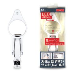 【日本貝印】LED放大鏡指甲剪 KQ-0334