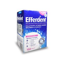 Efferdent 假牙清潔錠 (126錠/盒) (有效期限：2026/10/5)
