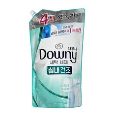 韓國 Downy 濃縮洗衣精補充包 室內晾乾 1800ml