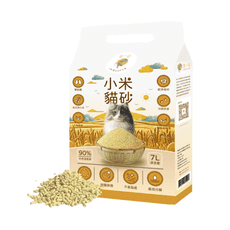 【窩一起】速融米粒型小米貓砂 (消臭率99%) 7L/2.5KG 貓砂 小米砂