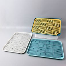 撞色瀝水盤 日式撞色雙層瀝水盤 瀝水 瀝水盤 托盤 瀝水托盤 瀝水 水果盤 瀝水架 收納架