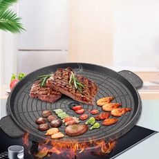韓國麥飯石燒烤肉盤-燒烤盤 燒烤 烤肉盤 韓國 麥飯石 燒烤 肉盤
