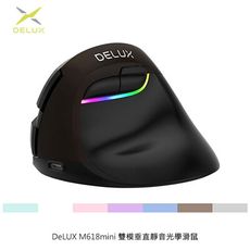 DeLUX M618mini 雙模垂直靜音光學滑鼠