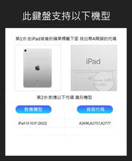 Apple 蘋果 iPad 10.9 (2022/10代) DK 鍵盤保護套(背光版)