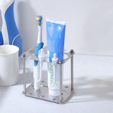 不鏽鋼多功能電動牙刷架-台灣製造