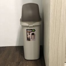 真心良品 KEYWAY  梅恩掀蓋式垃圾桶15L(2入)