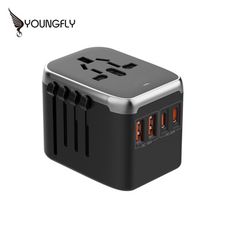 【Youngfly】 耀飛雙PD+QC急速快充萬國充電器 2023新款