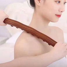 天然櫸木擀筋棒(碳化52cm) 指壓按摩 經絡按摩 刮痧棒 按摩棒 撥筋 舒緩