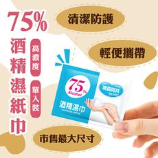 奈森克林系列(單片裝) 酒精濕紙巾 100%台灣製造 外出方便