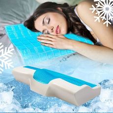 凝膠涼感枕 降溫枕頭 涼感乳膠 S形款 坐墊款 舒壓款 記憶枕 坐墊