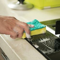 海綿菜瓜布 廚房清潔 廚房百潔布 海綿擦 刷碗布 洗碗刷 兩用刷 清潔 洗碗 洗鍋