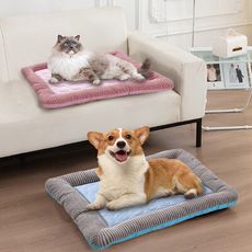 冰絲涼感寵物床墊(大款/76x58x5cm) 涼感床墊 冰絲涼墊 寵物墊 消暑 降溫