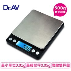 【Dr.AV】PT-595 超微量大秤盤精準 電子秤(微量精準)