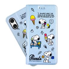 【SNOOPY/史努比】Sony Xperia 10 VI (六代) 彩繪可站立皮套(最愛冰淇淋)