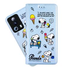 【SNOOPY/史努比】小米 Xiaomi 13 Lite 彩繪可站立皮套(最愛冰淇淋)