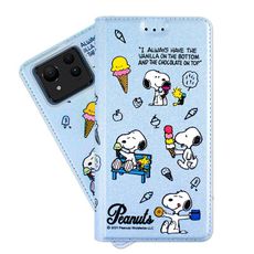 【SNOOPY/史努比】ASUS Zenfone 11 Ultra 彩繪可站立皮套(最愛冰淇淋)