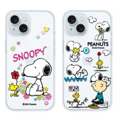 【SNOOPY/史努比】iPhone 15 Plus (6.7 吋) 防摔氣墊空壓保護手機殼