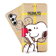 【SNOOPY/史努比】三星 Samsung Galaxy M34 5G 彩繪可站立皮套(吃餅乾)