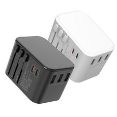 CITY 33W 出國萬用充電器 全球通用萬能轉換插頭(2USB-C+3USB-A )