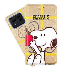 【SNOOPY/史努比】ASUS Zenfone 11 Ultra 彩繪可站立皮套(吃餅乾)