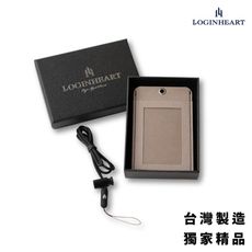 【LOGINHEART】免取卡正面感應證件套 木質灰 可客製 其他夾層票卡不干擾 臺灣製造獨家精品