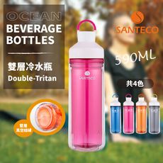 【法國SANTECO 】 Santeco Ocean Tritan 雙層 590ml 冷水瓶-四色