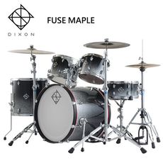 DIXON Fuse Maple懸吊式楓木爵士鼓組-含支架/銅鈸/鼓椅/踏板/鼓棒