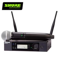 SHURE GLXD24R+/B87A 手持式人聲麥克風/高級數位無線麥克風系統-全新雙頻無線技術