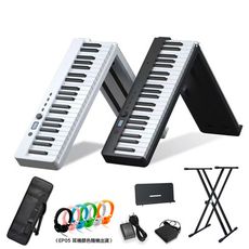 JYC Music最新款 BX-20 便攜折疊88鍵數位鋼琴全配組-經典時尚黑白色任選/可充電