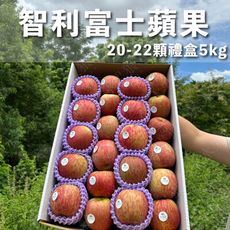 水果狼- 智利富士蘋果 20-22顆 /5kg禮盒 蘋果禮盒