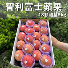 水果狼- 大果 智利富士蘋果 18顆裝 / 禮盒5kg 蘋果禮盒 免運