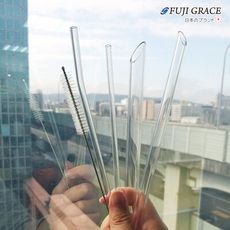 【FUJI-GRACE 富士雅麗】大珍珠專用加厚耐熱玻璃吸管-五件組