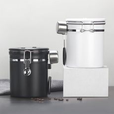 不銹鋼單向排氣閥密封咖啡罐 1.5L