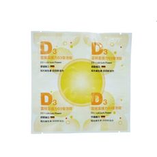 富護力D3發泡錠︱維生素D3 800IU+維生素C 1000mg+鈣+B6 單片裝(4錠/片)