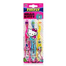 【HELLO KITTY】3入兒童牙刷