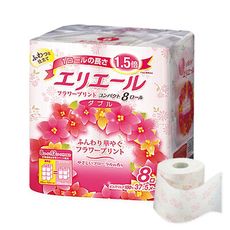 【日本大王】elleair捲筒衛生紙-優雅花香8捲入