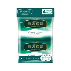 【日本大王】elleair奢侈保濕柔霜面紙-薄荷草本 (12抽x4包入)