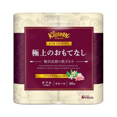 日本【Kleenex】極致奢華印花捲筒衛生紙4捲入