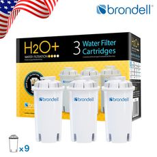 長效省荷包【Brondell】美國邦特爾全效去水垢加強版濾芯 9入