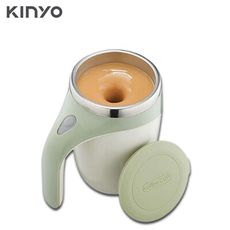 電器妙妙屋-【KINYO】自動磁力攪拌杯(MMC-103)攪拌杯 磁力攪拌杯 馬克杯 不銹鋼馬克杯