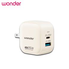 電器妙妙屋-【WONDER 旺德】35W GaN氮化鎵極速智能充電器(WA-A18TS2)