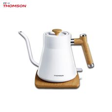 電器妙妙屋-【THOMSON】木紋手沖細口壺(TM-SAK48)