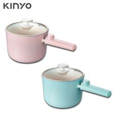 電器妙妙屋-【KINYO】1.2L陶瓷不沾快煮美食鍋(FP-0871)