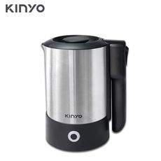 電器妙妙屋-【KINYO】0.6L雙電壓旅行快煮壼(AS-HP70)電茶壺/電熱水壺/泡茶壺/煮水壺