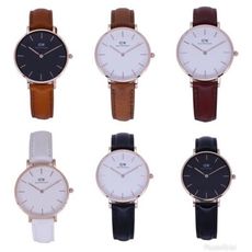 DW  經典中的獨特時尚優質皮革腕錶-32mm