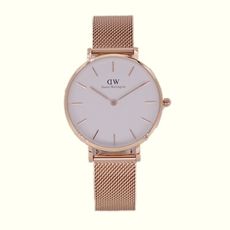 DW  經典中的米蘭風格時尚優質腕錶-白+玫瑰金/32mm-DW00100163